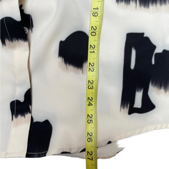 Shein Cream ling sleeve lightweight button down blouse size XS - Picture 9 of 12